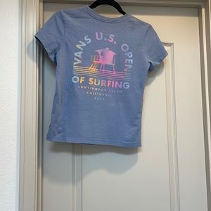 Surfing t shirt light blue